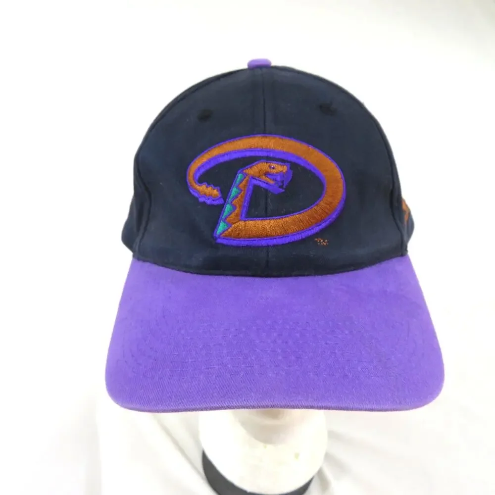 Arizona Diamondbacks Hat #51 Randy Johnson Embroidered Purple-Black Snapback
